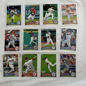 2011 Topps Opening Day 12 Card Lot Joey Votto Shin-Soo Choo Jon Lester Kubel NM